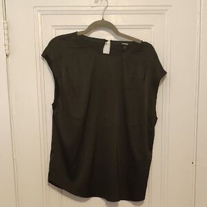 Express Black Silk/Satin Sleeveless Top